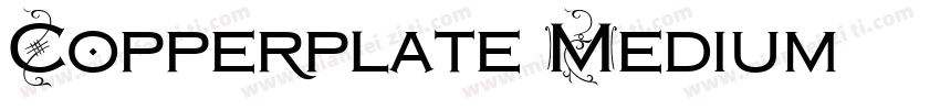 Copperplate Medium字体转换